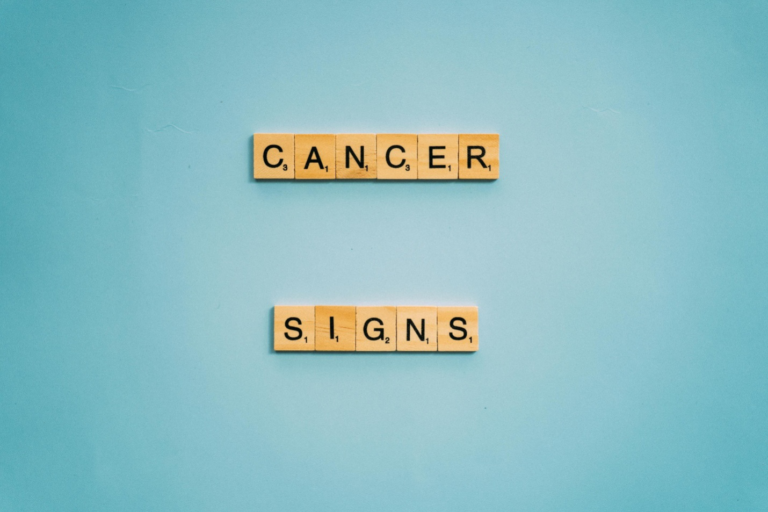 “Cancer Signs” written on wooden blocks