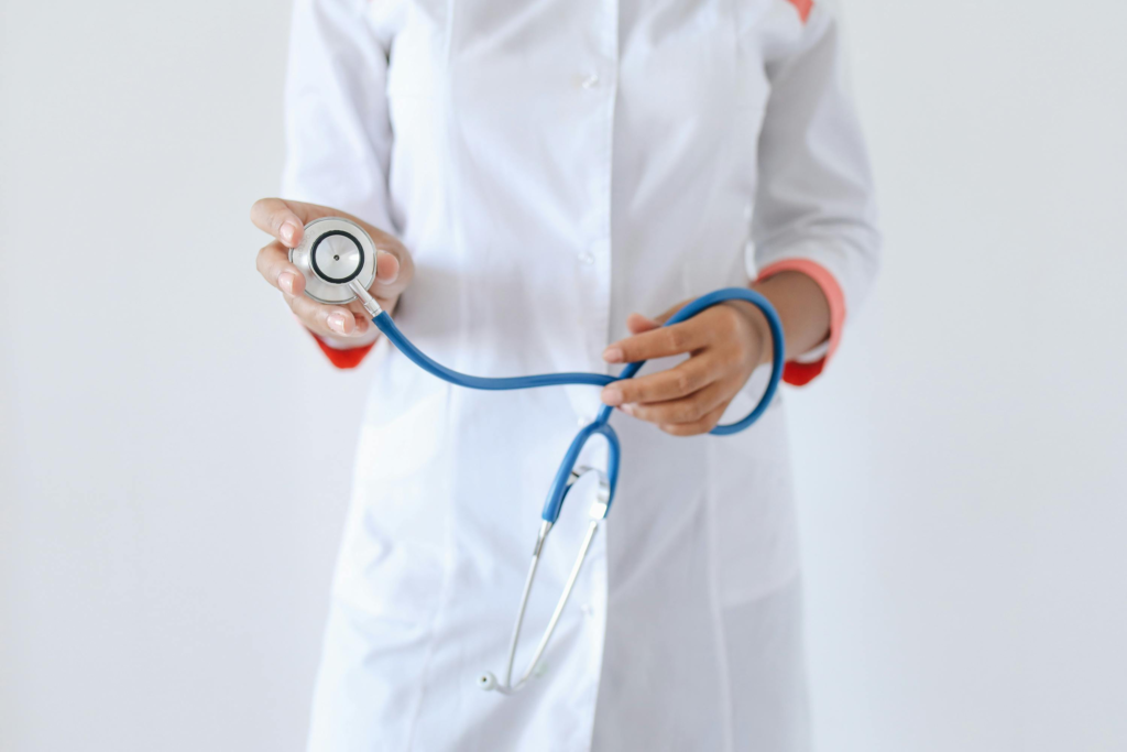 Doctor holding a stethoscope 